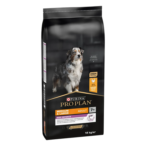 Purina Pro Plan Medium & Large Adult Dog 7+ Age Defence – Суха храна за кучета