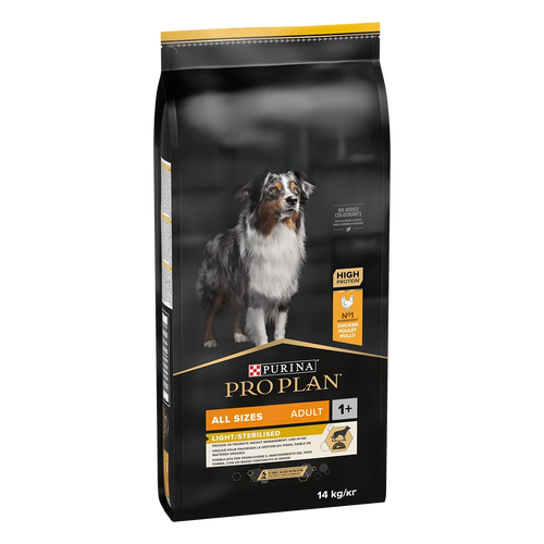 Purina Pro Plan Dog All Size Adult Light Sterilised – Суха храна за кучета