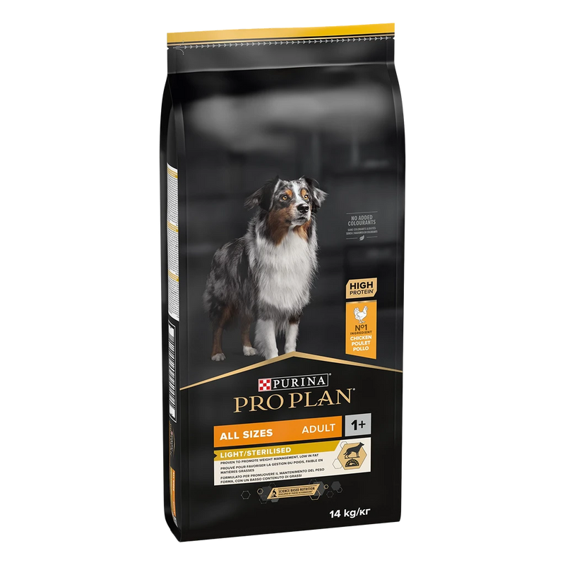 Purina Pro Plan Dog All Size Adult Light Sterilised – Суха храна за кучета