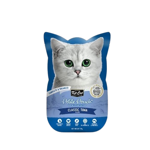 Kit Cat Petite Pouch Classic Tuna in Aspic – мокра храна за котки в зряла възраст