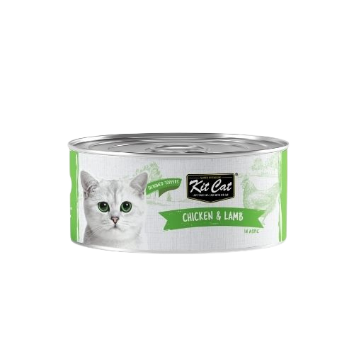 Kit Cat Deboned Toppers Chicken & Lamb in Aspic – допълваща мокра храна за котки