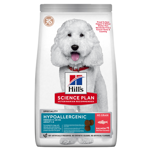 Hill's Science Plan Hypoallergenic Medium Adult Salmon – храна за средни породи