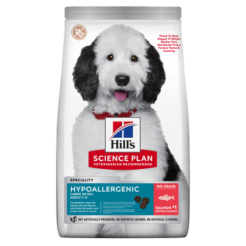 Hill's Science Plan Hypoallergenic Large Breed Adult Salmon – храна за кучета
