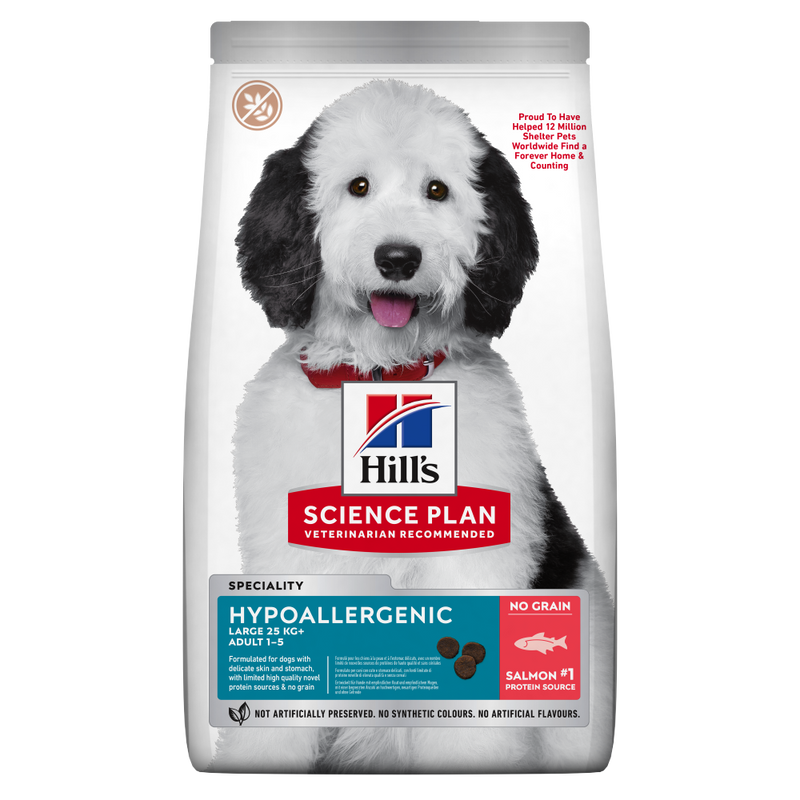 Hill's Science Plan Hypoallergenic Large Breed Adult Salmon – храна за кучета
