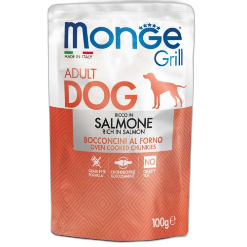Monge Grill Adult Dog Chunkies rich in Salmon