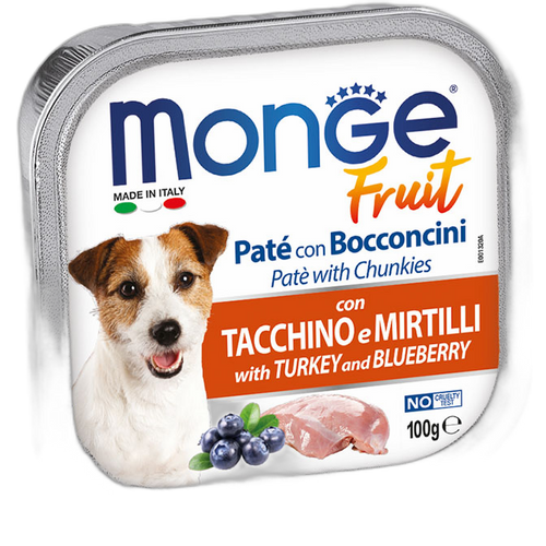 Monge Fruit Paté and Chunkies with Turkey and Blueberry