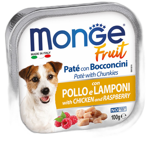 Monge Fruit Paté and Chunkies with Chicken and Raspberry