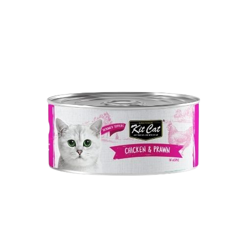 Kit Cat Deboned Toppers Chicken & Prawn in Aspic – допълваща мокра храна за котки