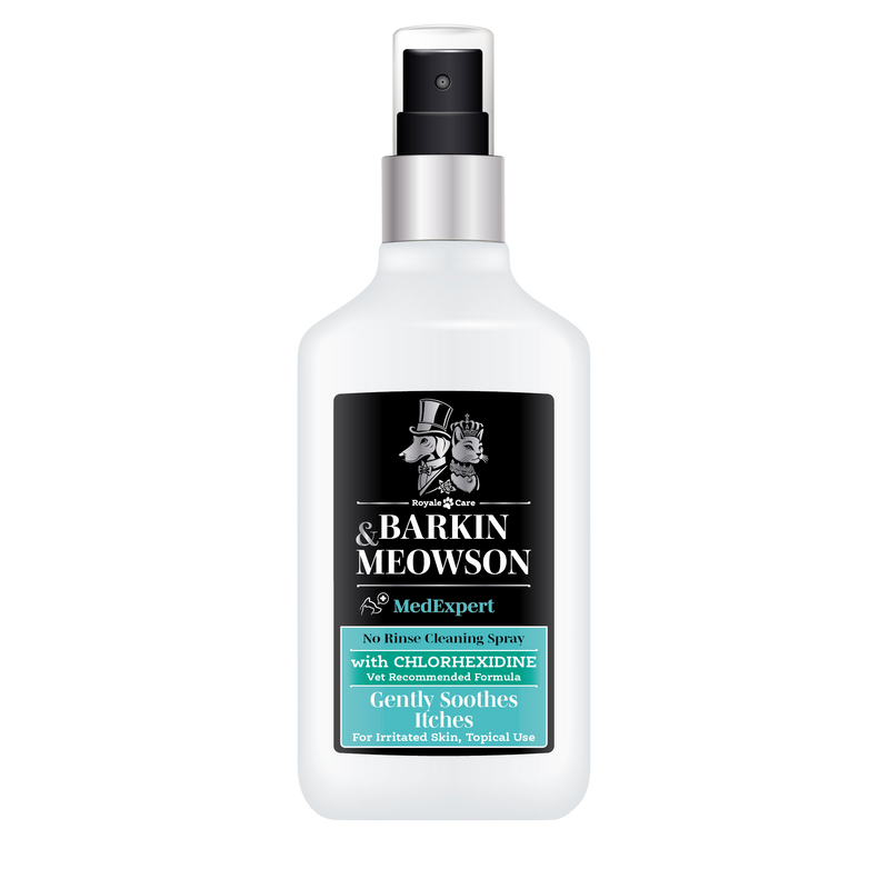 Barkin & Meowson MedExpert Chlorhexidine – Сух шампоан-спрей за кучета и котки