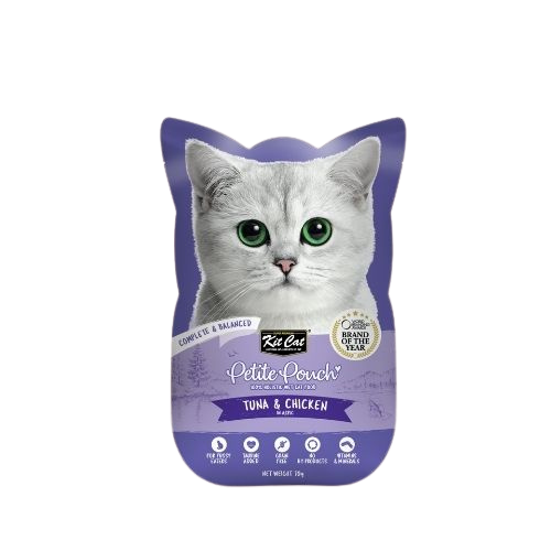 Kit Cat Petite Pouch Tuna & Chicken in Aspic – мокра храна за котки в зряла възраст