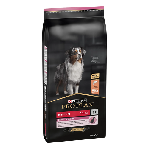 Purina Pro Plan Medium Adult Sensitive Skin – Суха храна за кучета