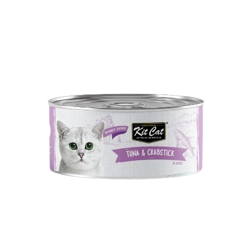 Kit Cat Deboned Toppers Tuna & Crabstick in Aspic – допълваща мокра храна за котки