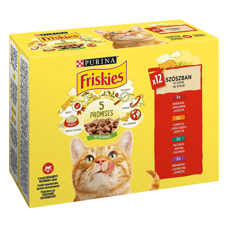 Purina Friskies – Мултиопаковка пауч за котки