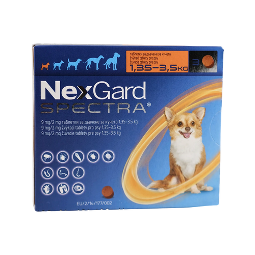 NexGard Spectra защита от вътрешни и външни паразити