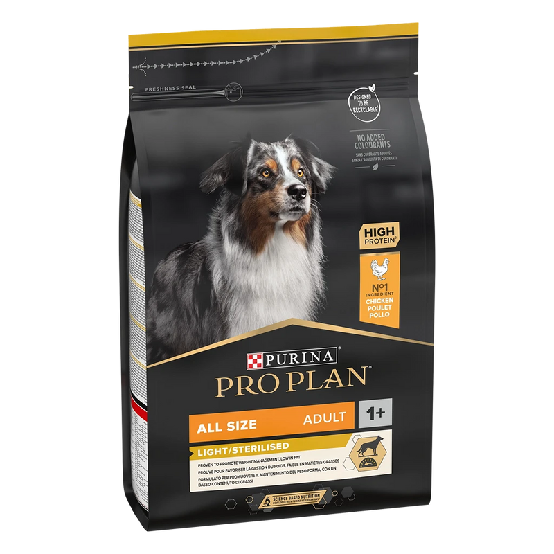 Purina Pro Plan All Size Adult Light Sterilised – Суха храна за кучета