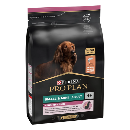 Purina Pro Plan Small & Mini Adult Sensitive Skin – Суха храна за кучета
