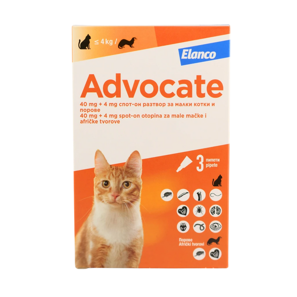 Advocate – Spot-On противопаразитни пипети за котки