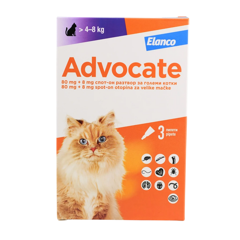 Advocate – Spot-On противопаразитни пипети за котки до 8 кг