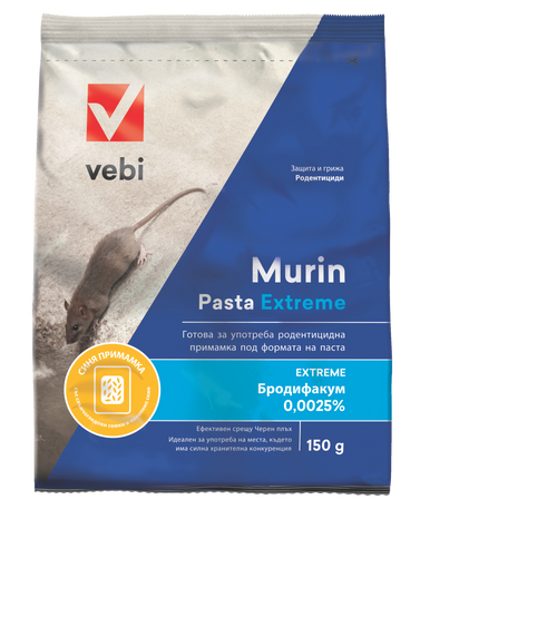 Vebi Murin Pasta Extreme – отрова за мишки и плъхове
