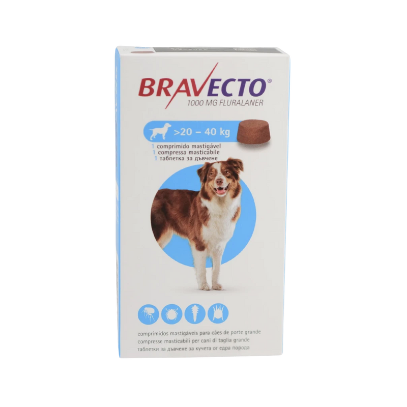 MSD - Bravecto таблетки за кучета 20–40 кг