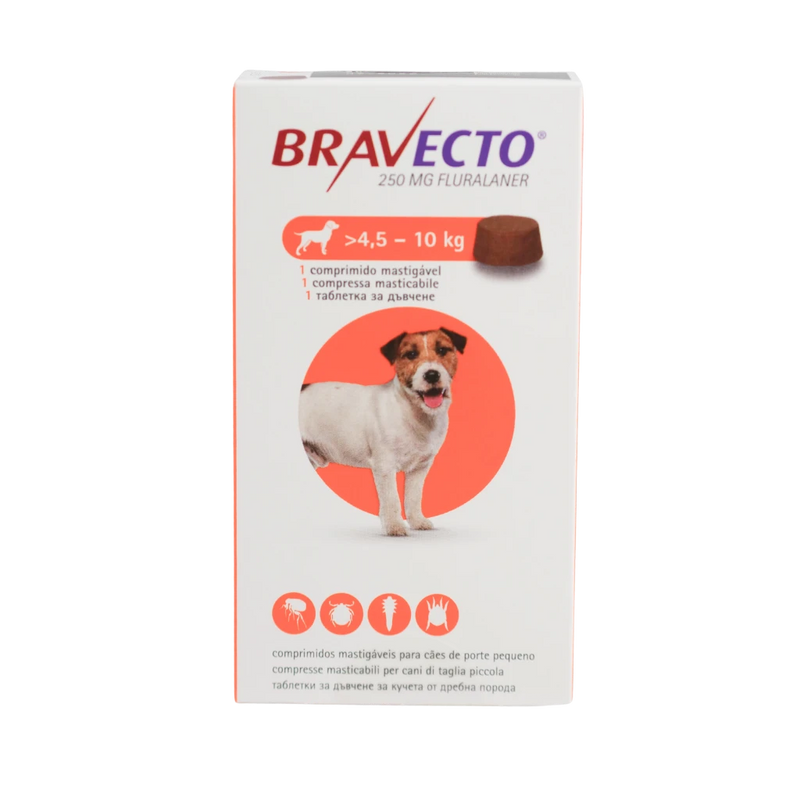 MSD - Bravecto таблетки за кучета 4.5–10 кг