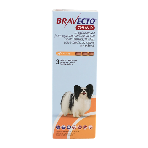 MSD - Bravecto Triuno таблетки за кучета