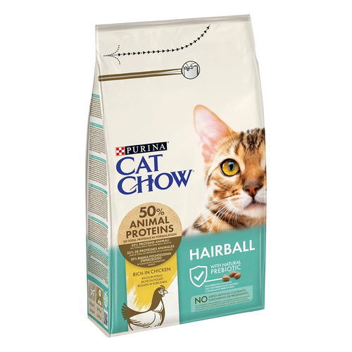 Purina Cat Chow Hairball Control with Naturium Chicken – Суха храна за котки
