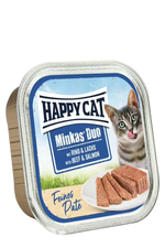 Happy Cat Minkas Duo Beef & Wild Salmon - пастет за котки