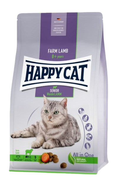 Happy Cat Senior Weide Lamb - суха храна за котки