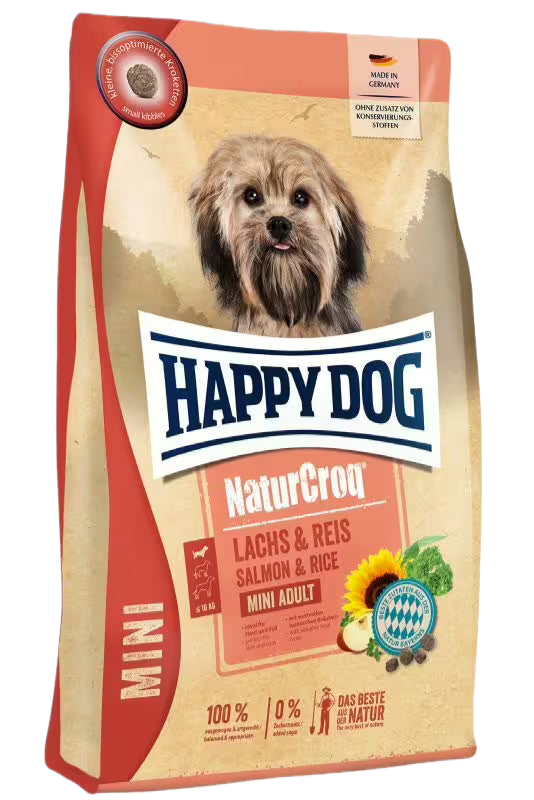 Happy Dog NaturCroq Mini Salmon & Rice – храна за дребни породи