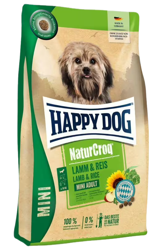Happy Dog NaturCroq Mini Lamb & Rice – храна за дребни породи