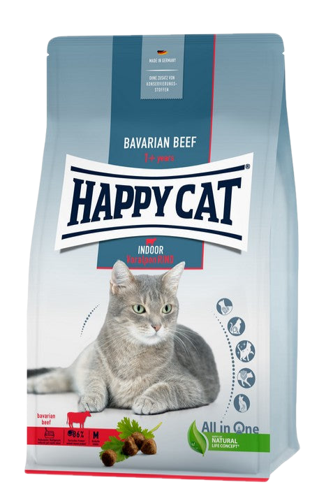 Happy Cat Indoor Bavarian Beef - суха храна за котки