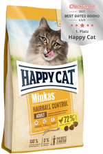 Happy Cat Minkas Hairball Control Poultry - суха храна