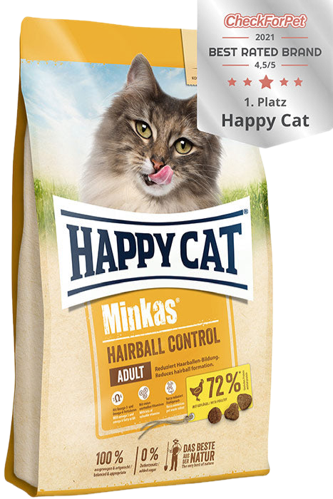 Happy Cat Minkas Hairball Control Poultry - суха храна