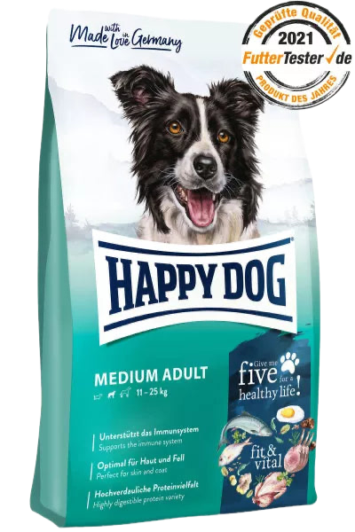 Happy Dog Fit & Vital Medium Adult – храна за кучета 11–25 кг