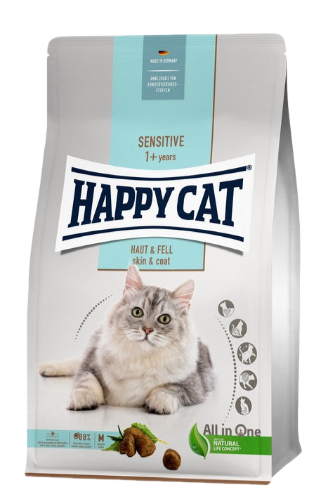 Happy Cat Sensitive Skin & Coat - суха храна за котки