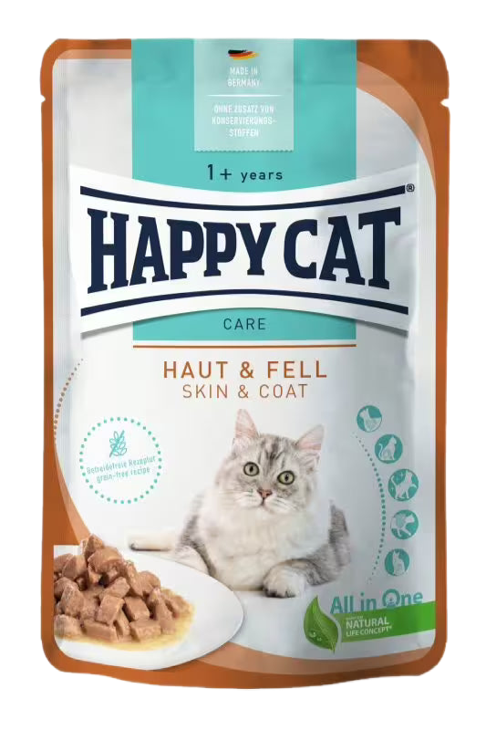 Happy Cat Care Skin & Coat - пауч за котки