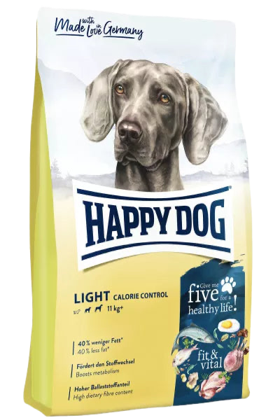 Happy Dog Fit & Vital Light Calorie Control – храна за контрол на теглото 11+кг