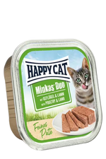 Happy Cat Minkas Duo Poultry & Lamb - пастет за котки