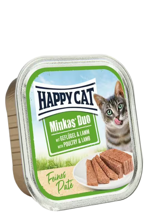 Happy Cat Minkas Duo Poultry & Lamb - пастет за котки