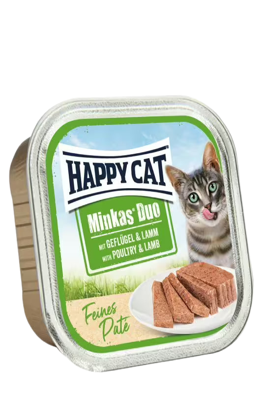 Happy Cat Minkas Duo Poultry & Lamb - пастет за котки