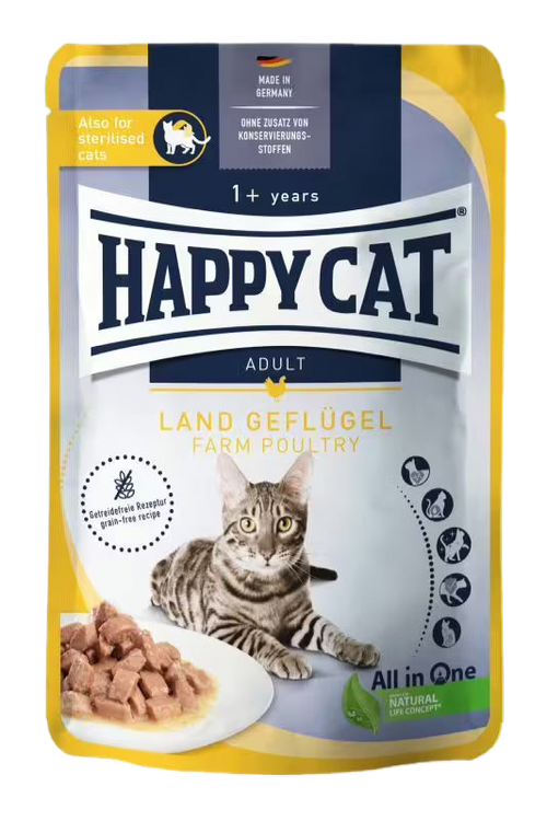 Happy Cat Culinary Farm Poultry - пауч за котки