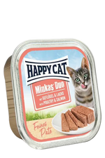 Happy Cat Minkas Duo Poultry & Salmon - пастет за котки