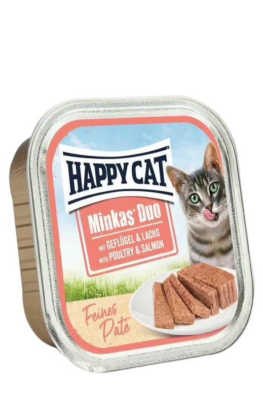 Happy Cat Minkas Duo Poultry & Salmon - пастет за котки
