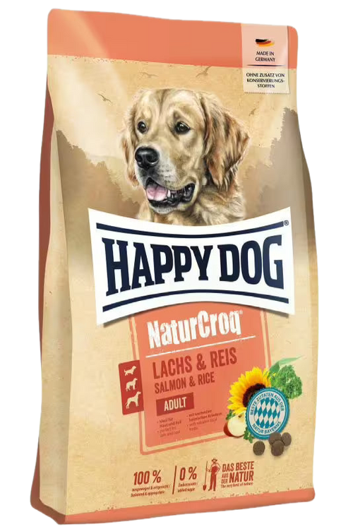Happy Dog NaturCroq Salmon & Rice – храна за кучета