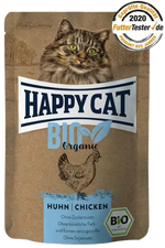 Happy Cat Organic Chicken - пауч за котки