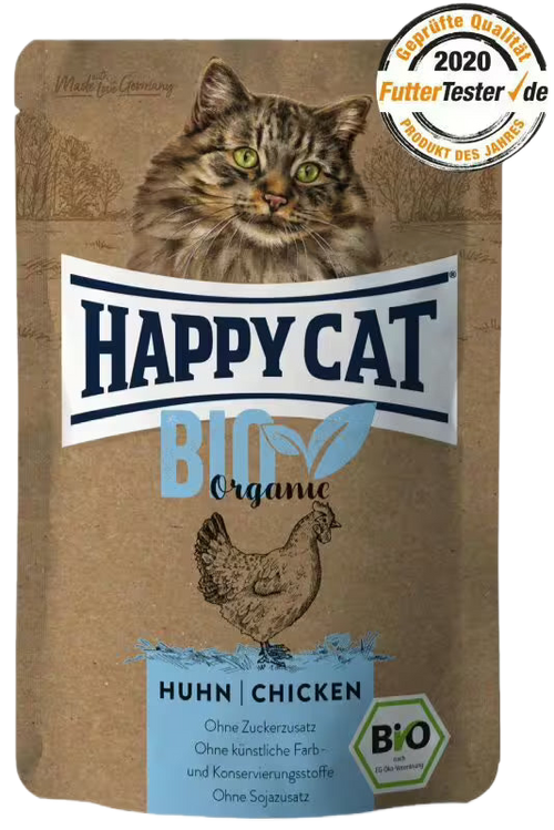 Happy Cat Organic Chicken - пауч за котки