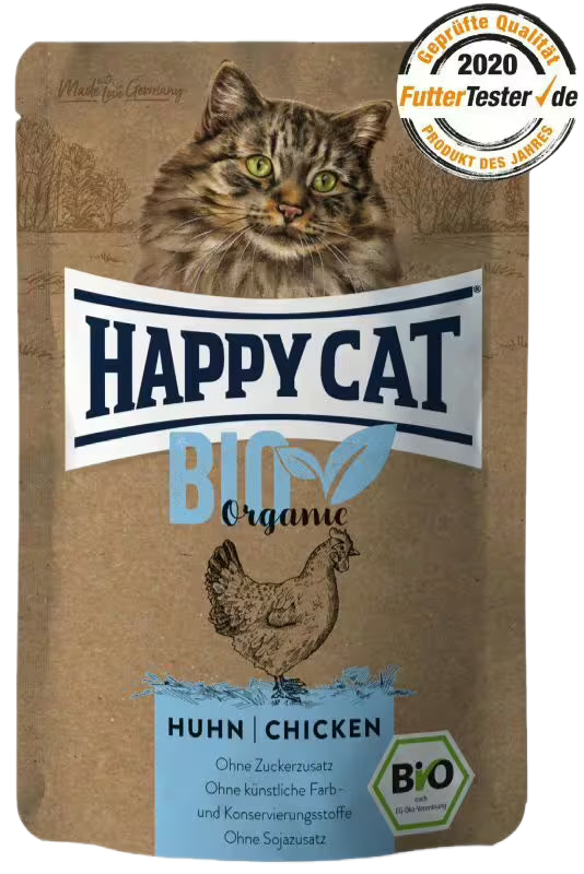 Happy Cat Organic Chicken - пауч за котки