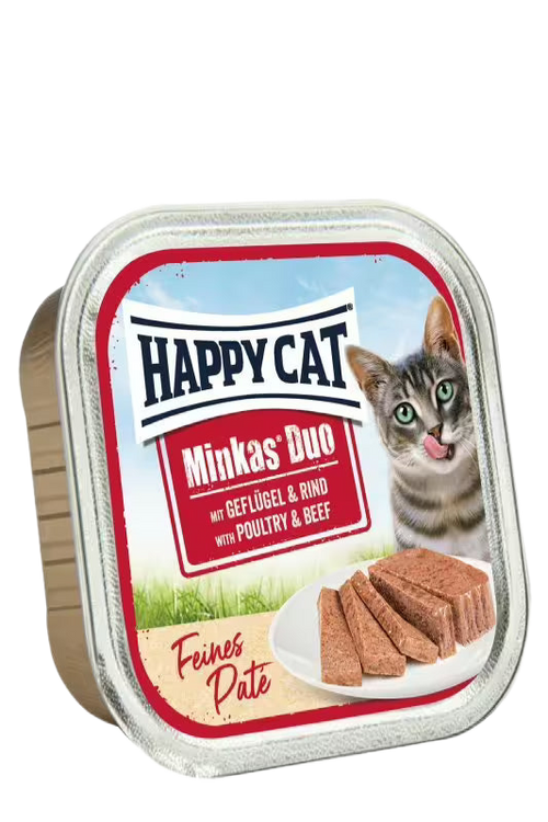 Happy Cat Minkas Duo Poultry & Beef - пастет за котки