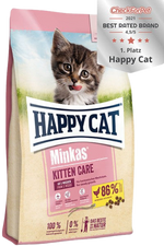 Happy Cat Minkas Care Kitten Poultry - суха храна за котенца